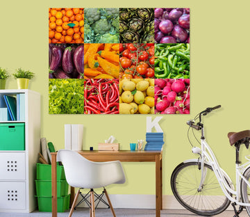 3D Fresh Fruits And Vegetables 033 Assaf Frank Wall Sticker Wallpaper AJ Wallpaper 2 