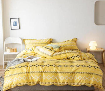 3D Yellow 16043 Bed Pillowcases Quilt