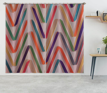 3D Wavy Lines 70095 Shandra Smith Curtain Curtains Drapes