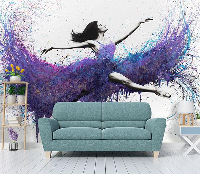 3D Beauty Dance 322 Wall Murals Wallpaper AJ Wallpaper 2 
