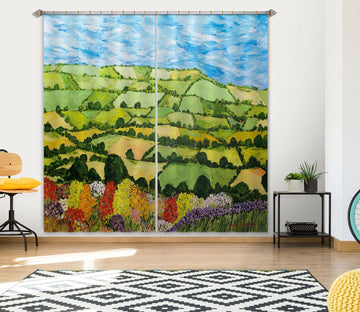 3D Summer Sunshine 263 Allan P. Friedlander Curtain Curtains Drapes Curtains AJ Creativity Home 