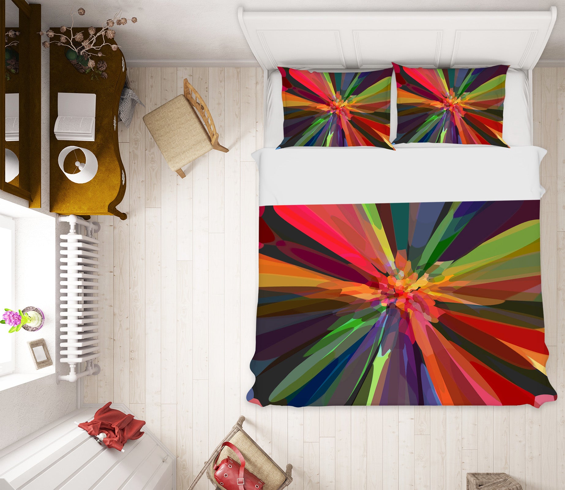 3D Color Flower Core 19138 Shandra Smith Bedding Bed Pillowcases Quilt