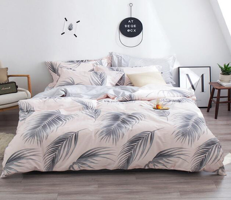 3D Feather 5144 Bed Pillowcases Quilt