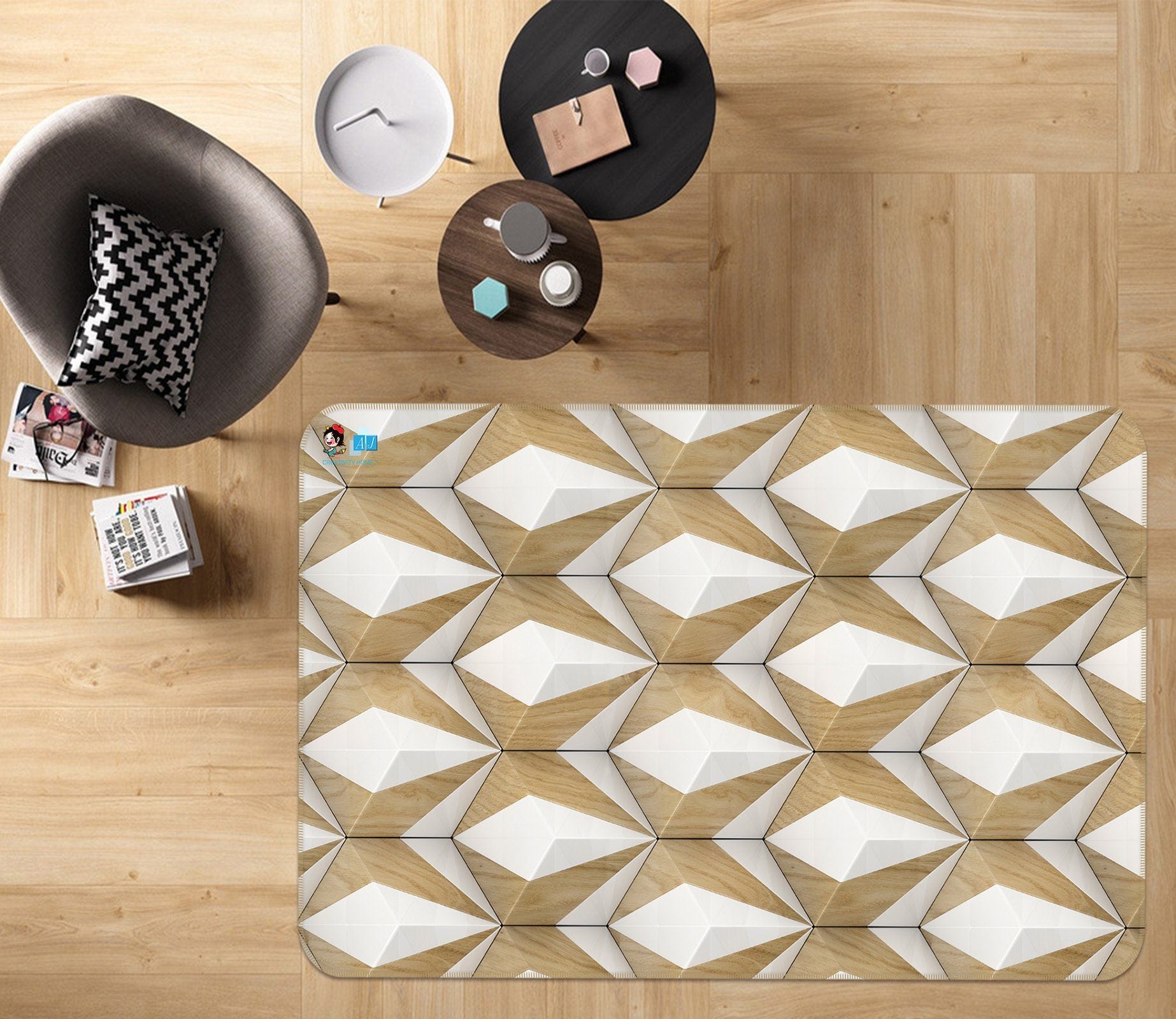 3D Special Shaped Pattern 36 Non Slip Rug Mat Mat AJ Creativity Home 