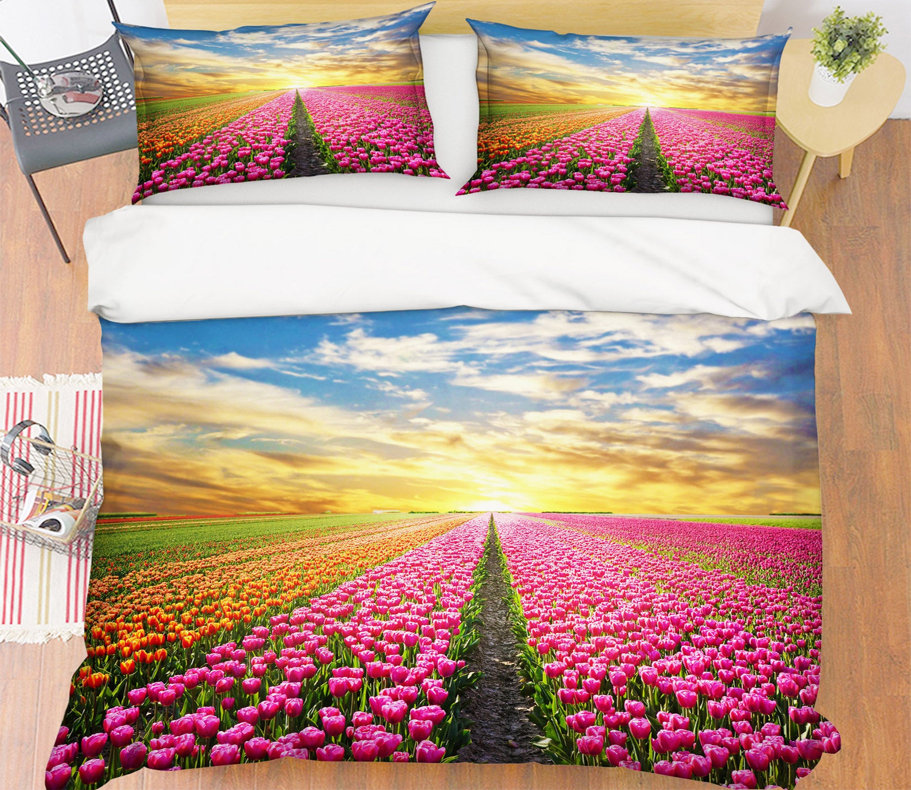 3D Flower Bush 60103 Bed Pillowcases Quilt