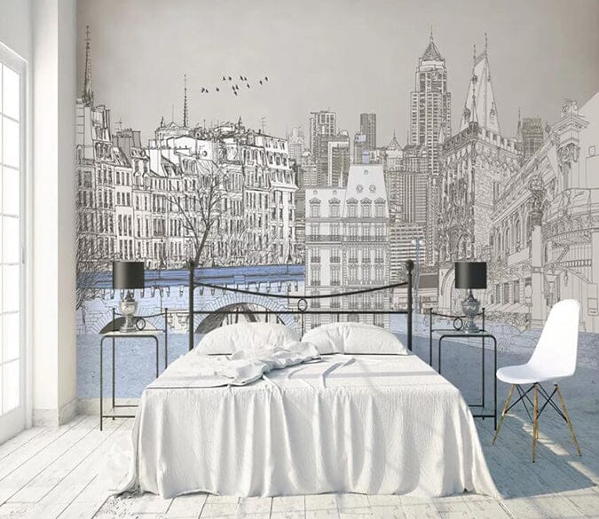 3D Tall Building 2105 Wall Murals Wallpaper AJ Wallpaper 2 