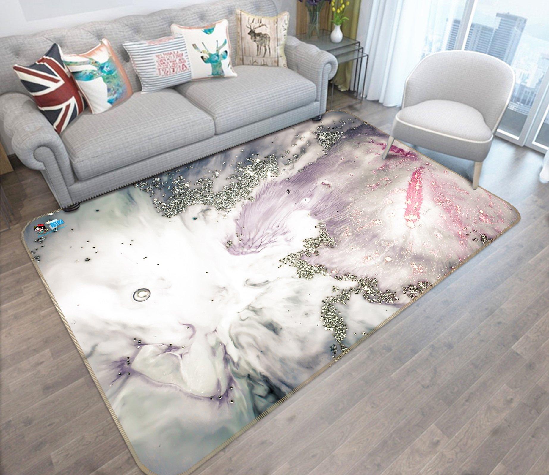 3D Irregular Center Painting 65 Non Slip Rug Mat Mat AJ Creativity Home 