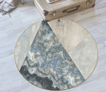 3D Triangle Pattern 83053 Andrea haase Rug Round Non Slip Rug Mat