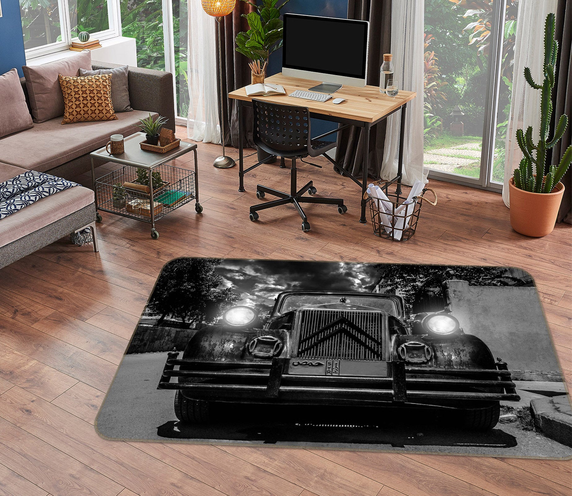 3D Dark Car 68058 Vehicle Non Slip Rug Mat