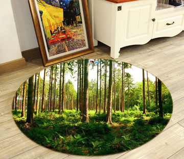 3D Forest 72265 Round Non Slip Rug Mat
