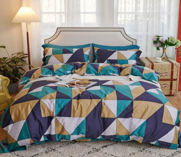 3D Triangle 7192 Bed Pillowcases Quilt
