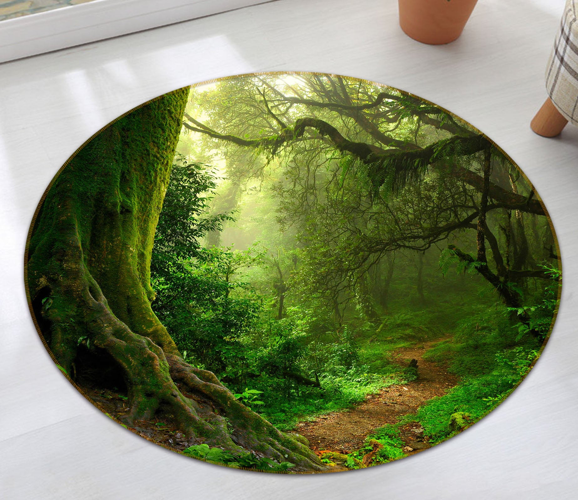 3D Grove 71217 Round Non Slip Rug Mat