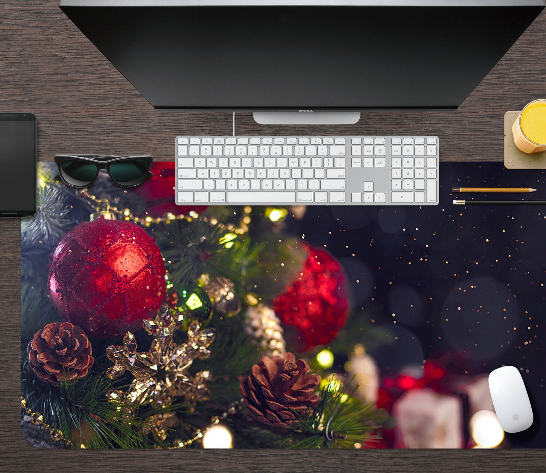 3D Ball Pendant 51249 Christmas Desk Mat Xmas
