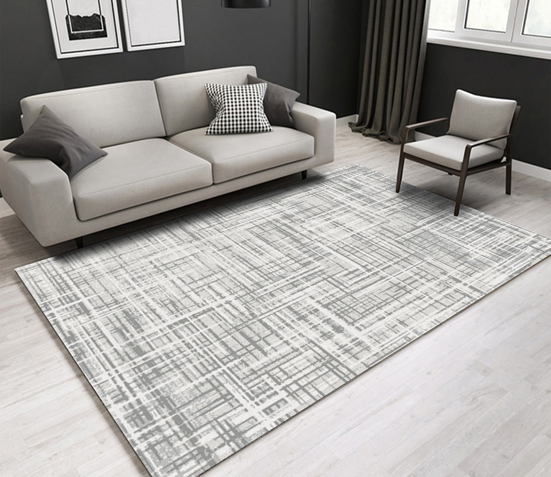 3D Light Green Stripes WG086 Non Slip Rug Mat Mat AJ Creativity Home 