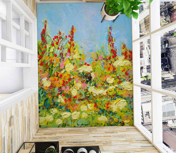 3D Oil Painting Flowers 96107 Allan P. Friedlander Floor Mural