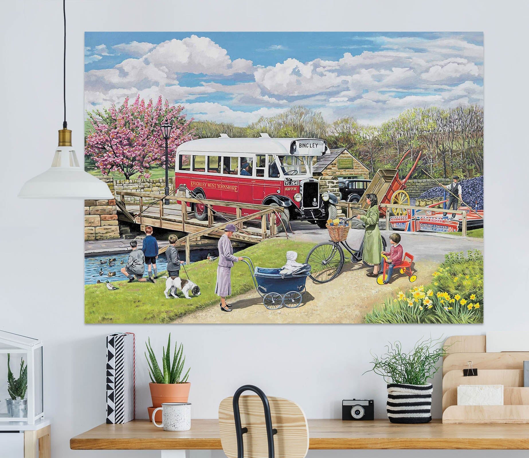 3D The Old Swing Bridge 073 Trevor Mitchell Wall Sticker Wallpaper AJ Wallpaper 2 