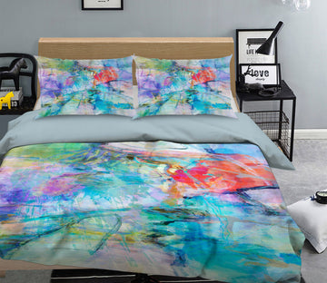 3D Green Texture 1025 Michael Tienhaara Bedding Bed Pillowcases Quilt