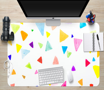 3D Colored Triangle 17001 Desk Mat