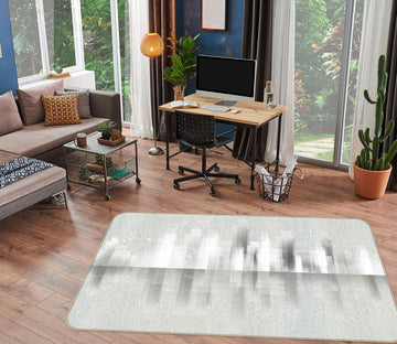3D Grey Pattern 77018 Non Slip Rug Mat
