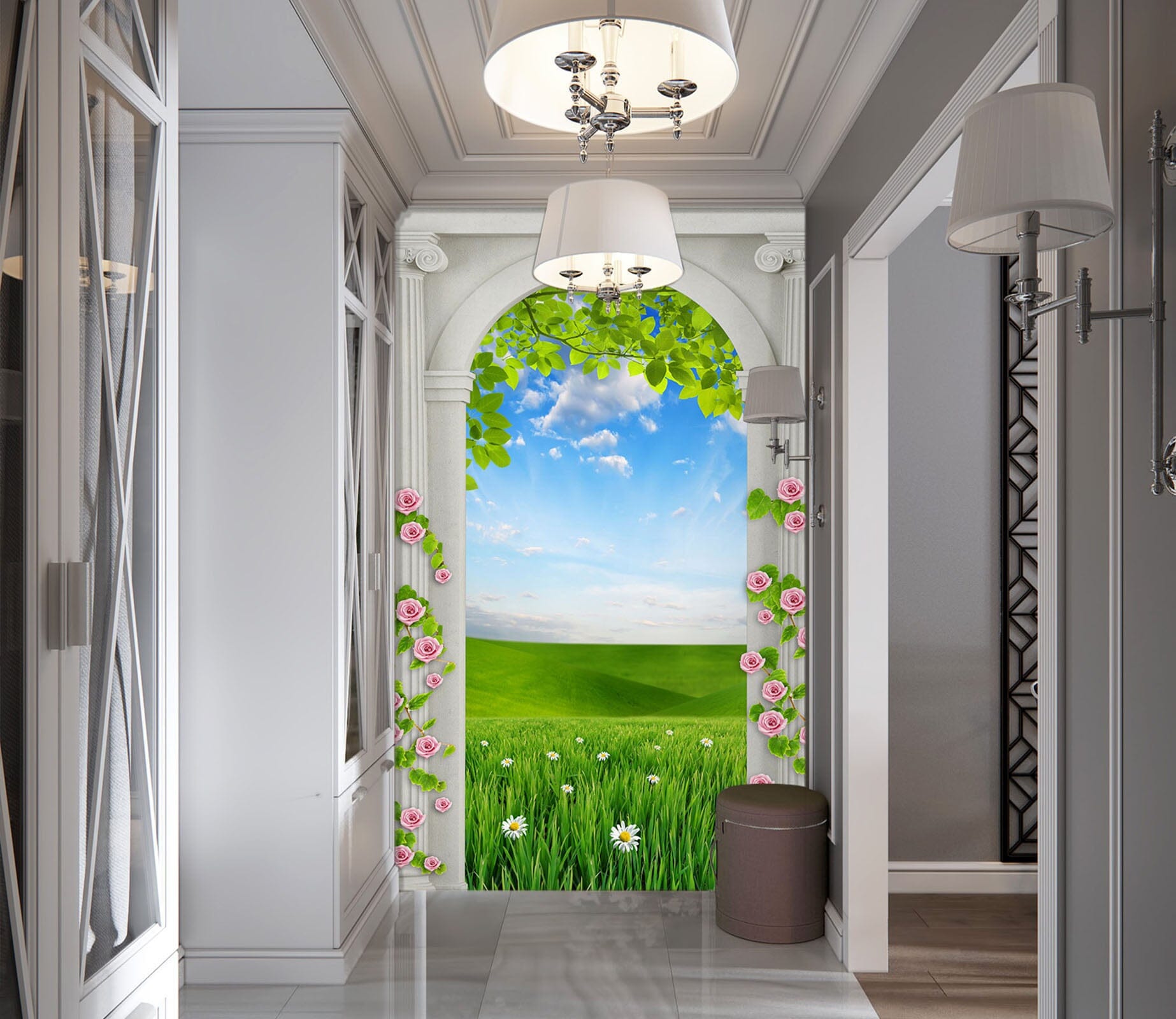 3D Prairie Flowers 1876 Wall Murals Wallpaper AJ Wallpaper 2 