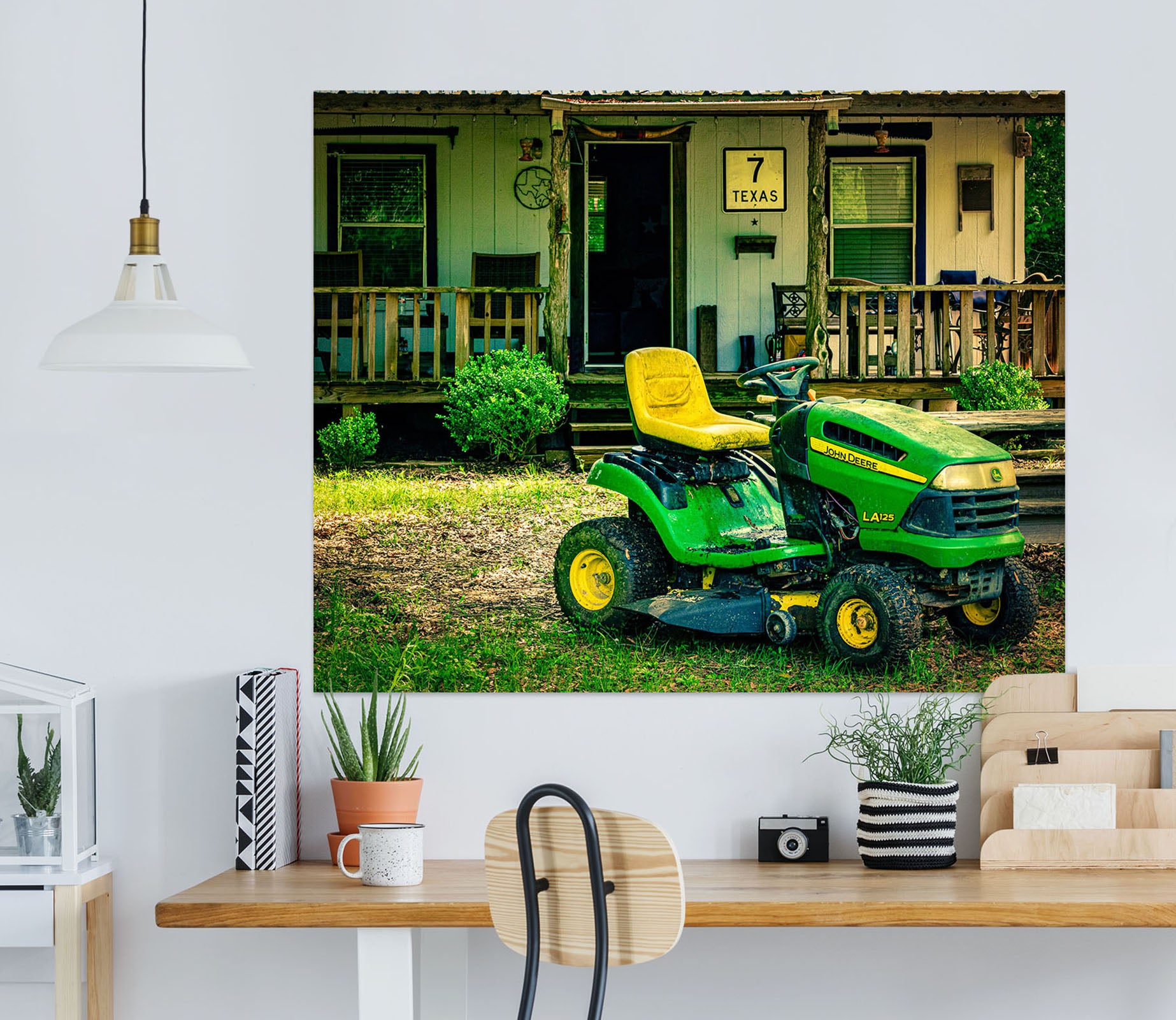 3D Green Car House 4022 Beth Sheridan Wall Sticker