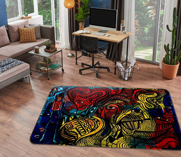 3D Abstract Painting 8207 Jacqueline Reynoso Rug Non Slip Rug Mat