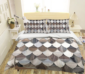 3D Elliptical Feather Piece 045 Bed Pillowcases Quilt Wallpaper AJ Wallpaper 