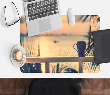 3D Seaside Corridor 17028 Desk Mat