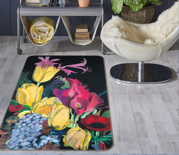 3D Colorful Garden 3044 Allan P. Friedlander Rug Non Slip Rug Mat Mat AJ Creativity Home 