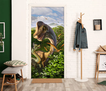 3D Jungle Dinosaur 112116 Jerry LoFaro Door Mural