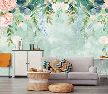 3D Flowers And Leaves 2124 Wall Murals Wallpaper AJ Wallpaper 2 