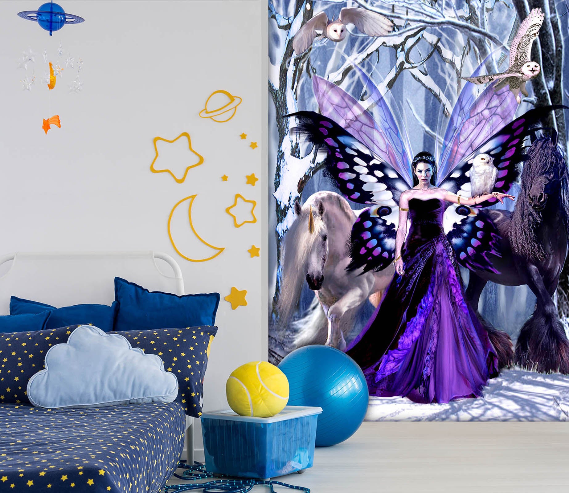 3D Butterfly Woman 8152 Ruth Thompson Wall Mural Wall Murals