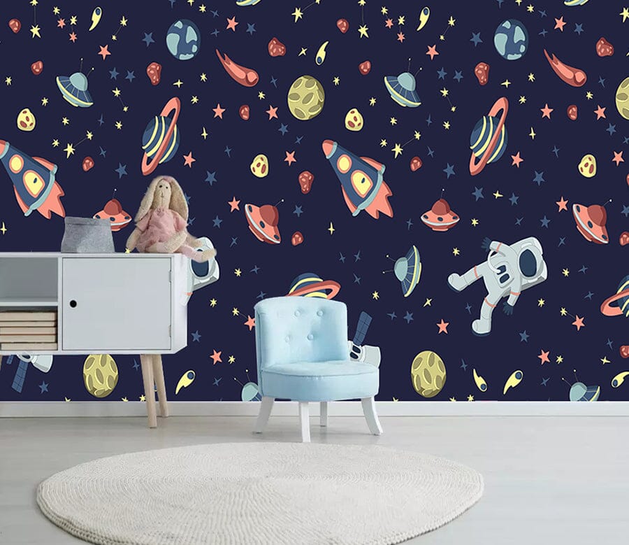 3D Color Planet WC071 Wall Murals Wallpaper AJ Wallpaper 2 