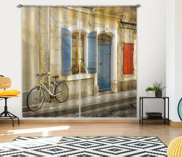 3D Retro Bicycle 046 Marco Carmassi Curtain Curtains Drapes Curtains AJ Creativity Home 