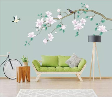 3D Flower Bird 2797 Wall Murals Wallpaper AJ Wallpaper 2 