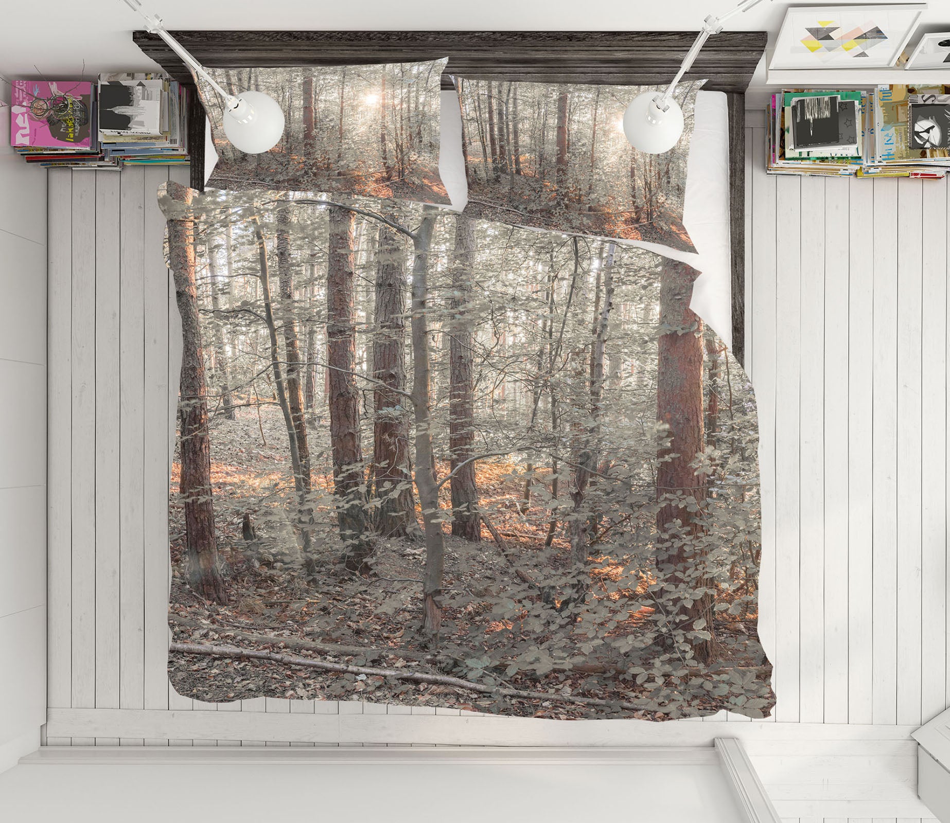 3D Forest Plant 7148 Assaf Frank Bedding Bed Pillowcases Quilt Cover Duvet Cover