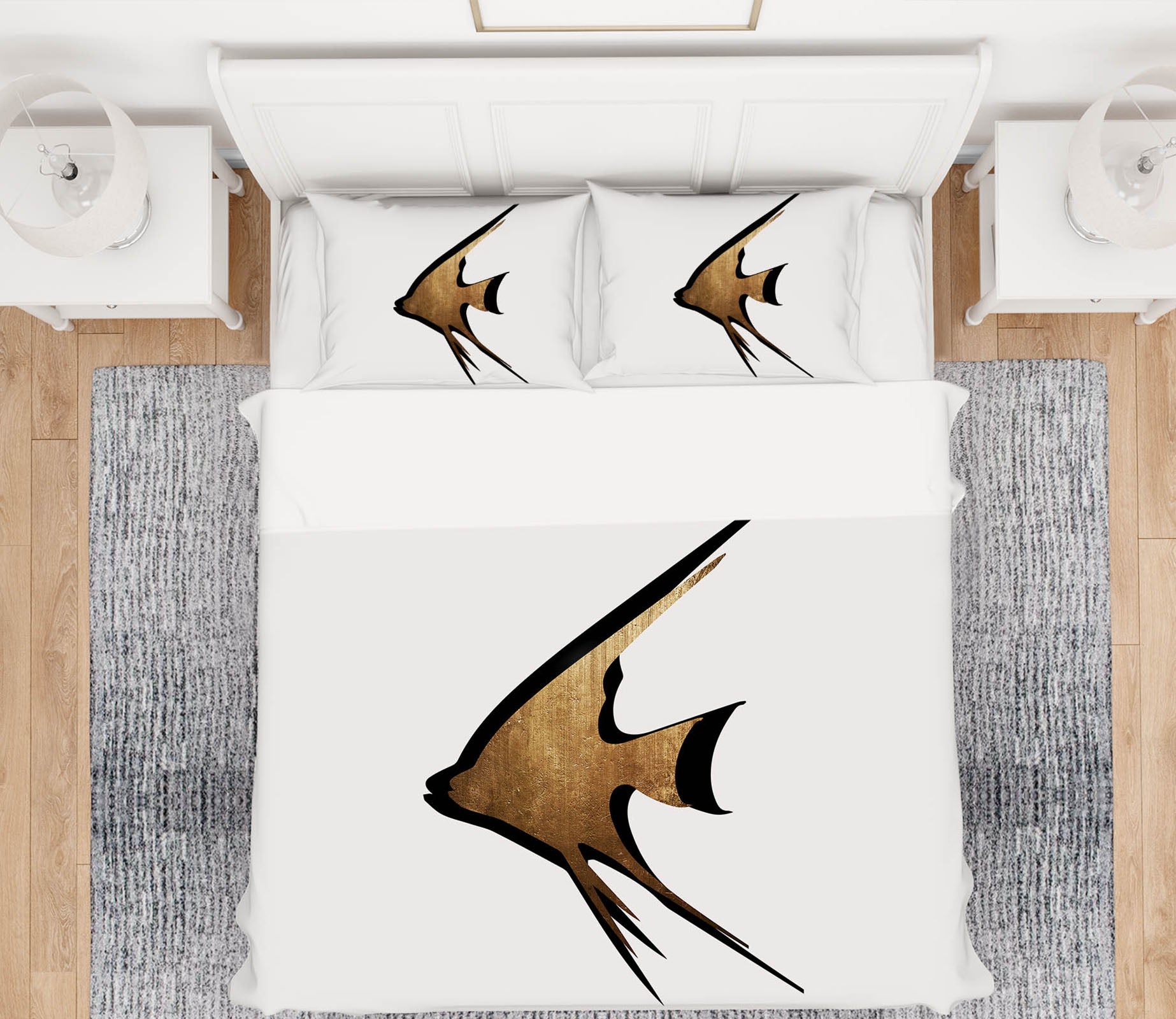 3D Gold Fish 148 Boris Draschoff Bedding Bed Pillowcases Quilt