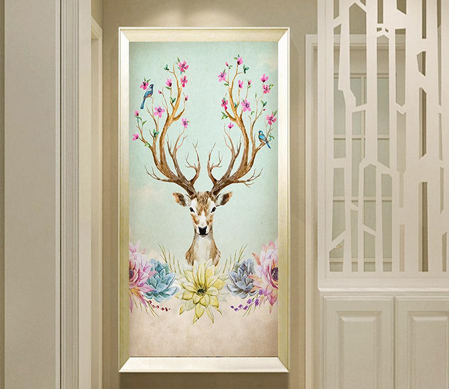 3D Elk Antler 103 Wall Murals Wallpaper AJ Wallpaper 2 