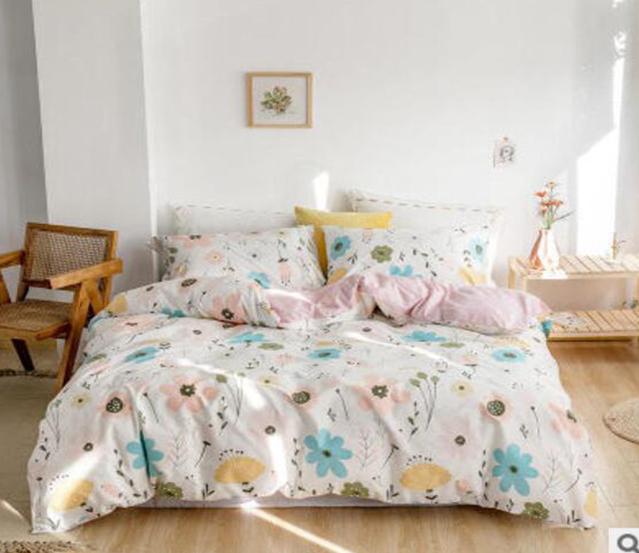 3D Colored Flowers 30118 Bed Pillowcases Quilt