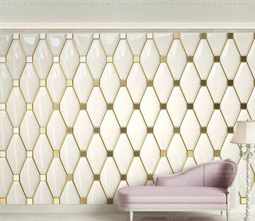 3D Gold Pattern WC256 Wall Murals