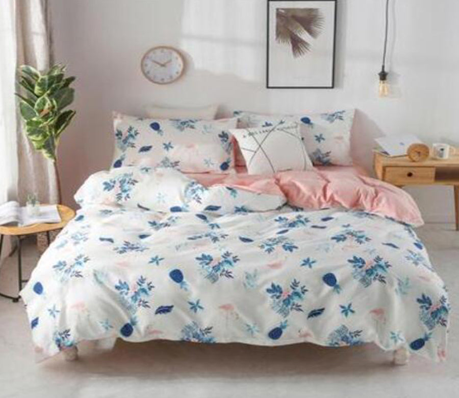 3D Blue Flowers 30261 Bed Pillowcases Quilt