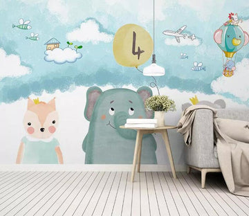 3D Cute Animal 749 Wall Murals Wallpaper AJ Wallpaper 2 