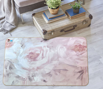3D Pink Flower 3861 Skromova Marina Rug Non Slip Rug Mat