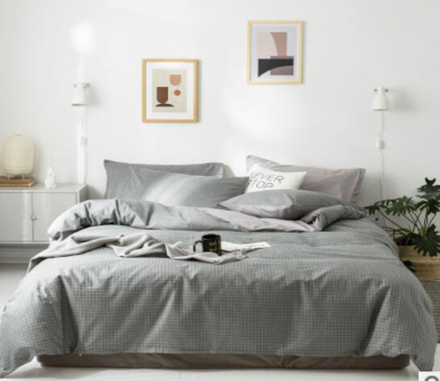 3D Gray 14167 Bed Pillowcases Quilt
