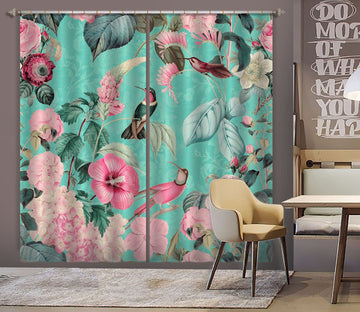 3D Flowers And Birds 060 Andrea haase Curtain Curtains Drapes Curtains AJ Creativity Home 