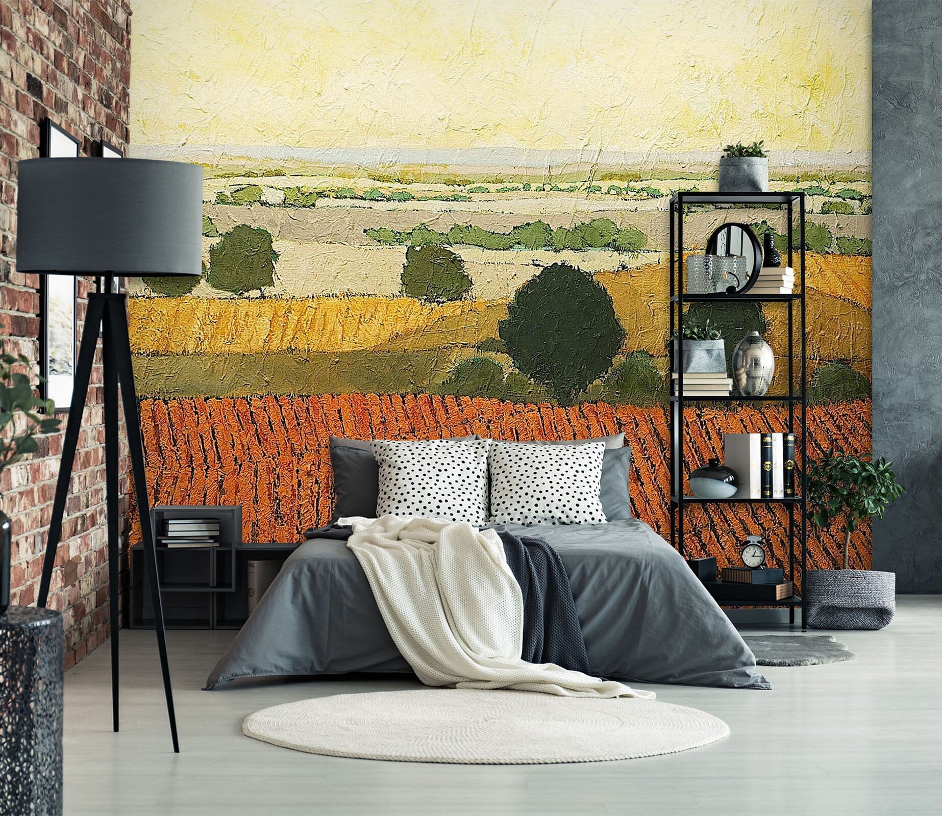 3D Yellow Field 118 Allan P. Friedlander Wall Mural Wall Murals Wallpaper AJ Wallpaper 2 