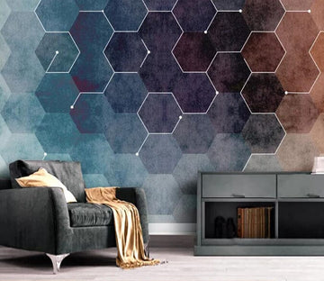 3D Deep Mountain Rhombus 2404 Wall Murals Wallpaper AJ Wallpaper 2 