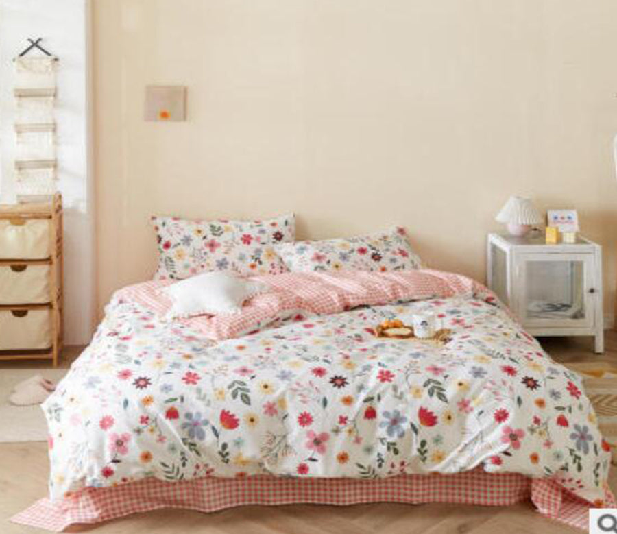 3D Little Flowers 50073 Bed Pillowcases Quilt