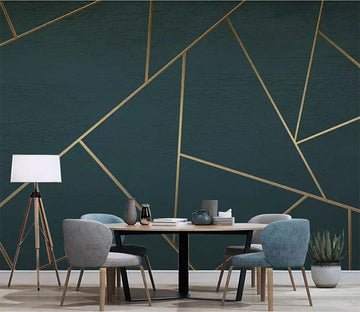 3D Golden Lines 2432 Wall Murals Wallpaper AJ Wallpaper 2 