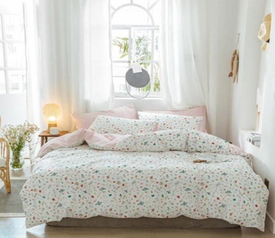 3D Small Floral 14070 Bed Pillowcases Quilt